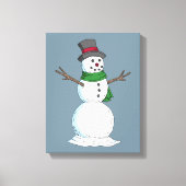 Snowman Canvas Afdruk (Voorkant)