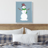 Snowman Canvas Afdruk (Insitu (Slaapkamer))