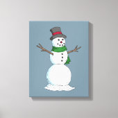 Snowman Canvas Afdruk (Voorkant)