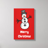 Snowman Canvas Afdruk (Voorkant)