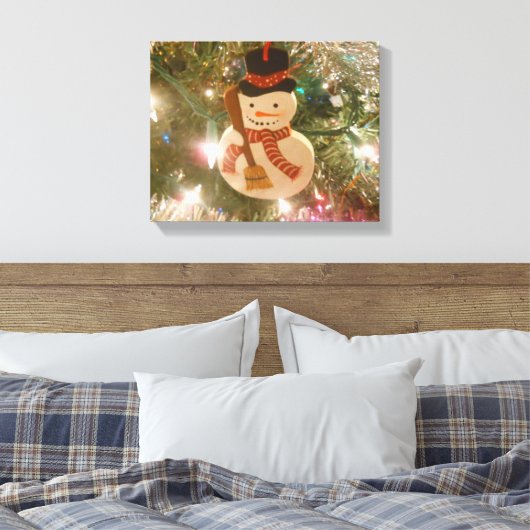 Snowman Canvas Afdruk (Insitu (Slaapkamer))