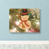 Snowman Canvas Afdruk (Insitu (Houten vloer))