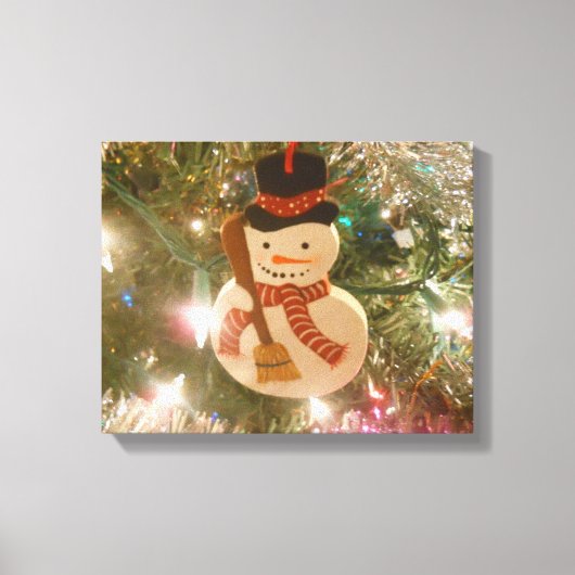 Snowman Canvas Afdruk (Voorkant)