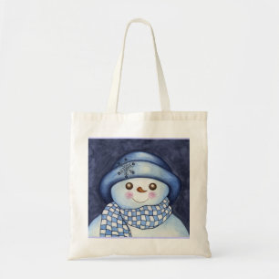 Snowman Canvas tas