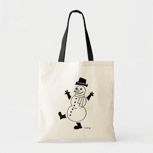Snowman Canvas tas (Voorkant)