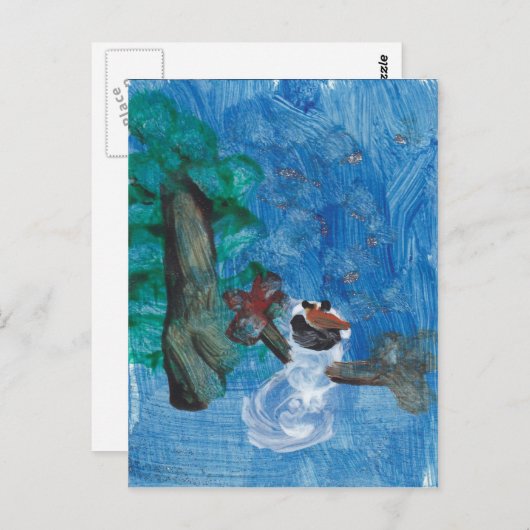 Snowman_Card Briefkaart (Voorkant / Achterkant)