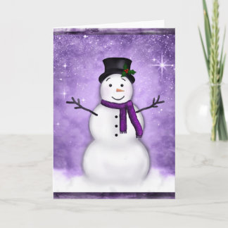 Snowman Card Feestdagen Kaart