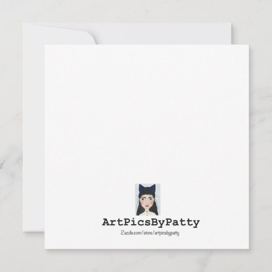 Snowman Card Kaart (Achterkant)