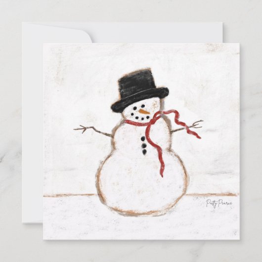 Snowman Card Kaart (Voorkant)