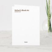 Snowman Carrot neus Kaart (Achterkant)