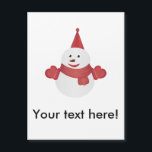 Snowman cartoon<br><div class="desc">Geweldig geschenk voor kinderen,  familie,  vrienden of zelfs voor jezelf! U kunt dit product aanpassen door uw eigen tekst,  foto,  enz. toe te voegen! Klik op de knop "Aanpassen" om je eigen product te creëer! Dit ontwerp is ook beschikbaar op vele andere producten.</div>