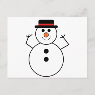 Snowman Cartoon Briefkaart