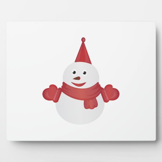 Snowman cartoon fotoplaat (Voorkant)