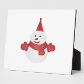 Snowman cartoon fotoplaat (Zijkant)