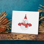 Snowman cartoon fotoplaat (Zijkant)