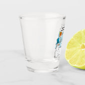 Snowman Cartoon Funny Drawing Shot Glas (Links)