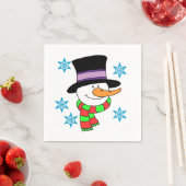 Snowman Cartoon Paper Napkins Servet (Insitu)