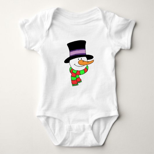 Snowman Cartoon Romper (Voorkant)