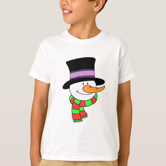 Snowman Cartoon T-shirt (Voorkant)
