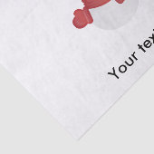 Snowman cartoon tissuepapier (Detail)