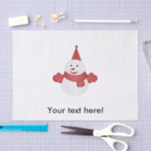 Snowman cartoon tissuepapier (Craft)