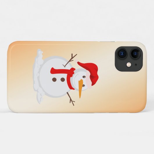Snowman Case-Mate iPhone Case (Achterkant (horizontaal))
