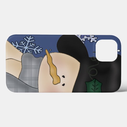 Snowman Case-Mate iPhone Case (Achterkant (horizontaal))