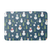 Snowman Cats Vakantiepatroon Badmat (Voorkant)