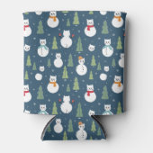 Snowman Cats Vakantiepatroon Blikjeskoeler (Voorkant)