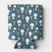 Snowman Cats Vakantiepatroon Blikjeskoeler (Achterkant)