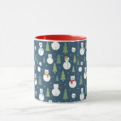 Snowman Cats Vakantiepatroon Mok (Midden)