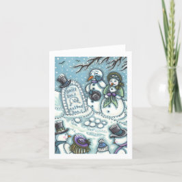 SNOWMAN-CEMETERY, GEKOPPELD VÓÓR ZIJN TIJD leeg Kaart