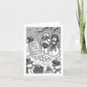 SNOWMAN-CEMETERY, GEKOPPELD VÓÓR ZIJN TIJD leeg Kaart (Voorkant)