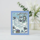 SNOWMAN CEMETERY, GEKOPPELD VÓÓR ZIJN TIJD, MOURNE BRIEFKAART (Staand voorkant)
