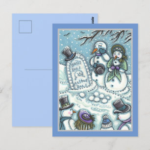SNOWMAN CEMETERY, GEKOPPELD VÓÓR ZIJN TIJD, MOURNE BRIEFKAART