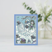 SNOWMAN CEMETERY, GEKOPPELD VÓÓR ZIJN TIJD, MOURNE BRIEFKAART (Staand voorkant)