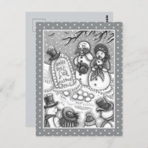 SNOWMAN CEMETERY, GEKOPPELD VÓÓR ZIJN TIJD, MOURNE BRIEFKAART