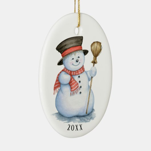 Snowman Ceramic Ornament (Rechts)