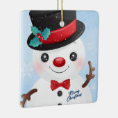 Snowman Ceramic Ornament (Rechts)
