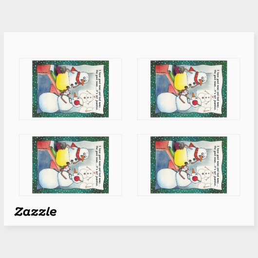 Snowman Checkup Stickers (Vel)