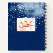 Snowman chef-kok vakantie kookboek recept notitieb notitieboek (Achterkant)