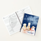 Snowman chef-kok vakantie kookboek recept notitieb notitieboek (Binnen)