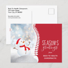 Snowman Chiropractic Feestdagenkaart
