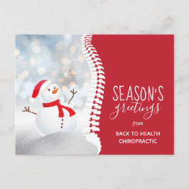 Snowman Chiropractic Feestdagenkaart