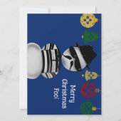 Snowman Cholo New Mexico Kerstversieringen Zia Feestdagenkaart (Voorkant)