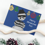 Snowman Cholo New Mexico Kerstversieringen Zia Feestdagenkaart<br><div class="desc">Producten met mijn illustratie van een schoolsneeuwpop en enkele kerstversieringen uit New Mexico.</div>