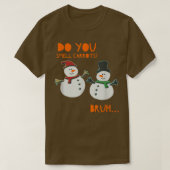 Snowman Christma T-shirt (Design voorkant)