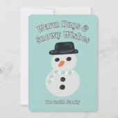 Snowman Christmas Card Feestdagenkaart (Voorkant)