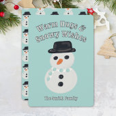 Snowman Christmas Card Feestdagenkaart