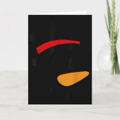Snowman Christmas Character Face  Kaart (Voorkant)
